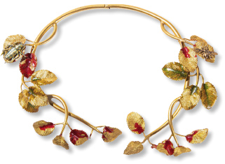 Schiaparelli, rare collier articulé. Collection Païenne.