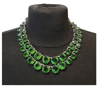 Collier rivière à deux rangs Christian Dior Grosse