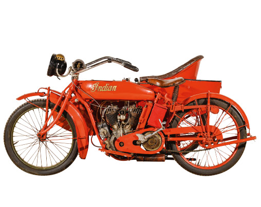 Motocyclette Indian 1000 PowerPlus side-car (1918)